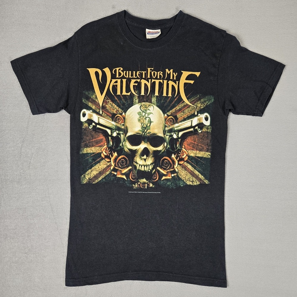Vintage Bullet For My Valentine Shirt Adult Small Black Y2K‎ Band Concert Tee